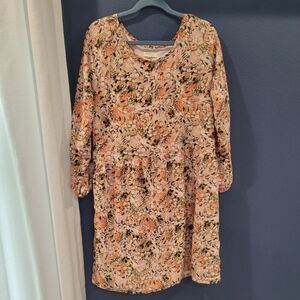 Roolee Mom Floral Dress Brestfeeding Zippers